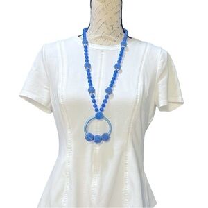 Kate Spade ♠️ The Bead Goes On Blue Necklace